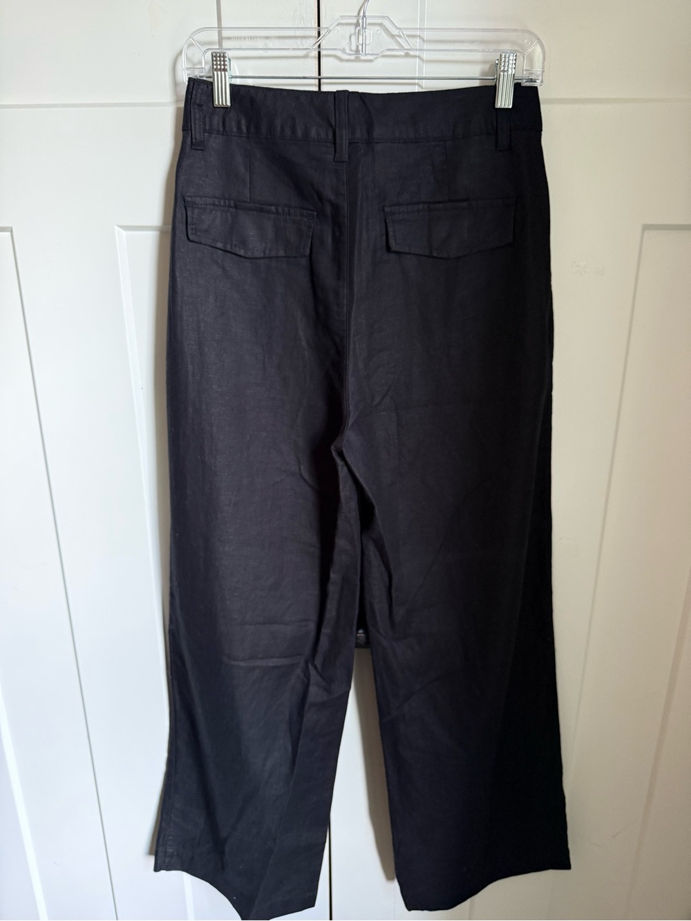Like new Gap 365 High Rise Linen Blend Trousers in Black, size 4. - Picture 7 of 12